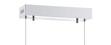 Ali 34.5" Dimmable Adjustable Integrated LED Metal Linear Pendant - JONATHAN Y